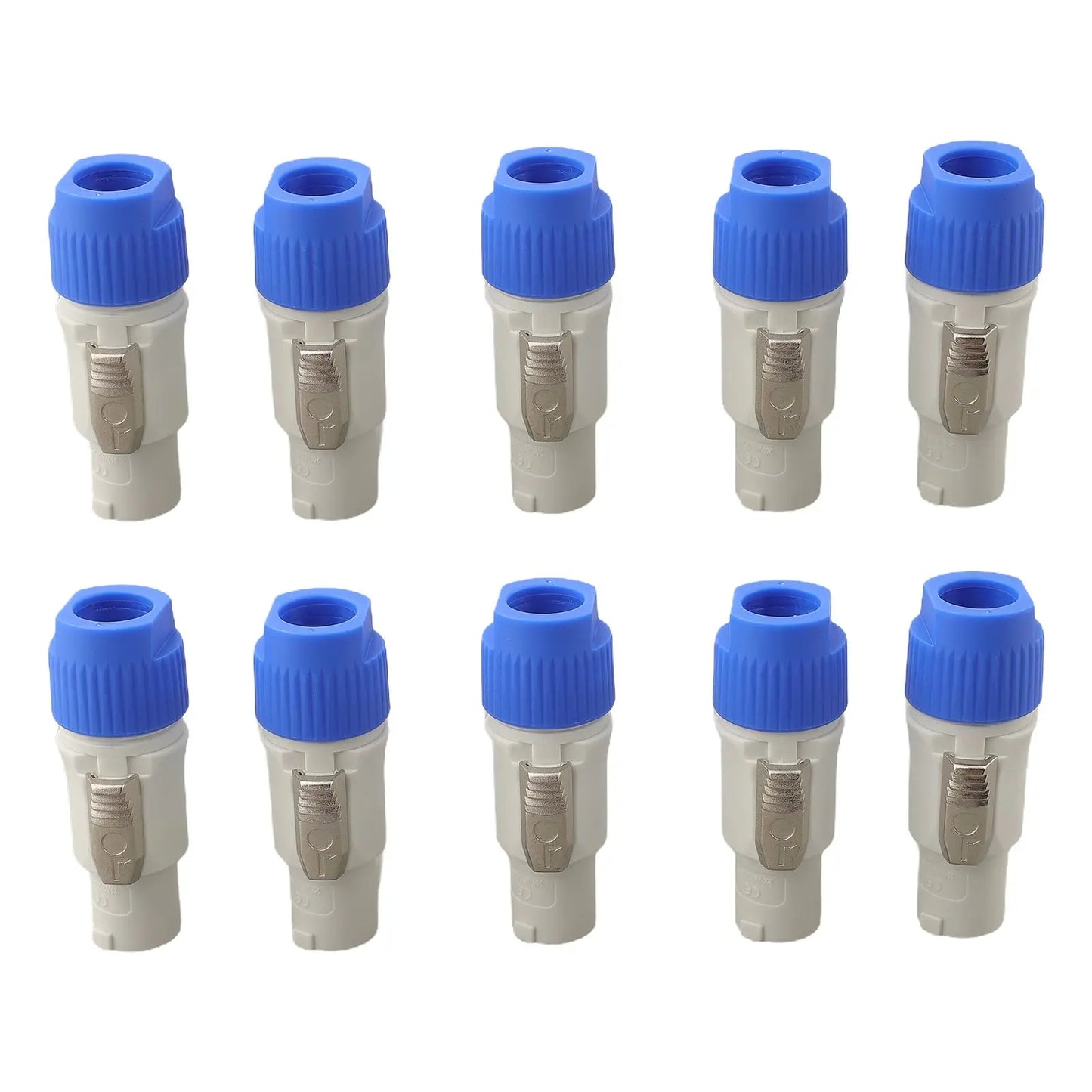 10PCS Powercon Connector Males 3 Pin Speaker 3 Pin Male Power Connector 20A 250V AC Power Adapters
