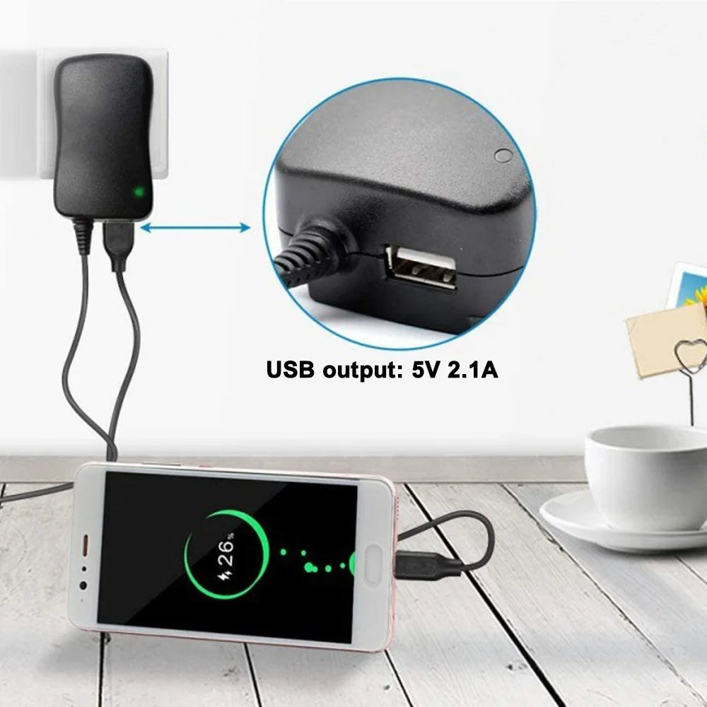 DC 3V 4.5V 5V 6V 7.5V 9V 12V 30W Adapter US EU UK AU Adjustable Power Adapters USB 2.1A Universal Charger Switch Power Supply