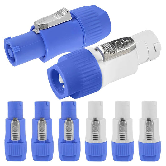 10PCS Powercon Connector Males 3 Pin Speaker 3 Pin Male Power Connector 20A 250V AC Power Adapters